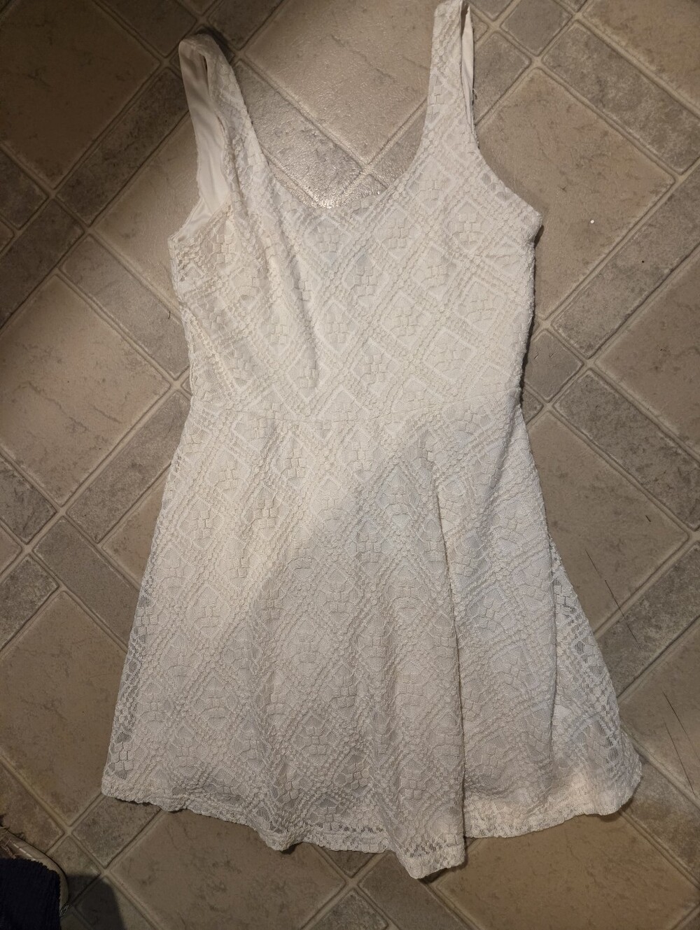 HeartSoul White Lace Mini Dress